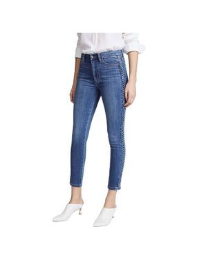 Joe's Jeans The Charlie High High Rise Skinny Ankle Jeans Braided Detail 25